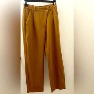 Abercrombie Asymetrical Button Tailored Straight Leg Trousers